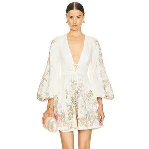 Zimmermann Waverly Plunge Mini Dress